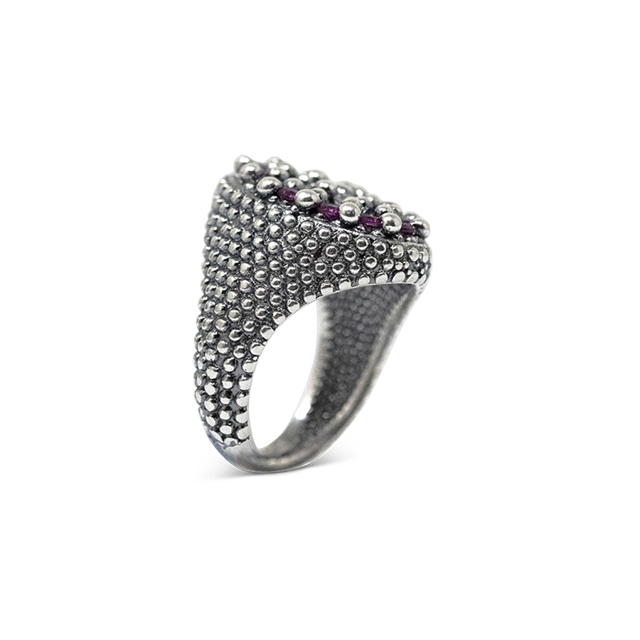 Anello Chevalier AnCh01-Rosso - immagine 2