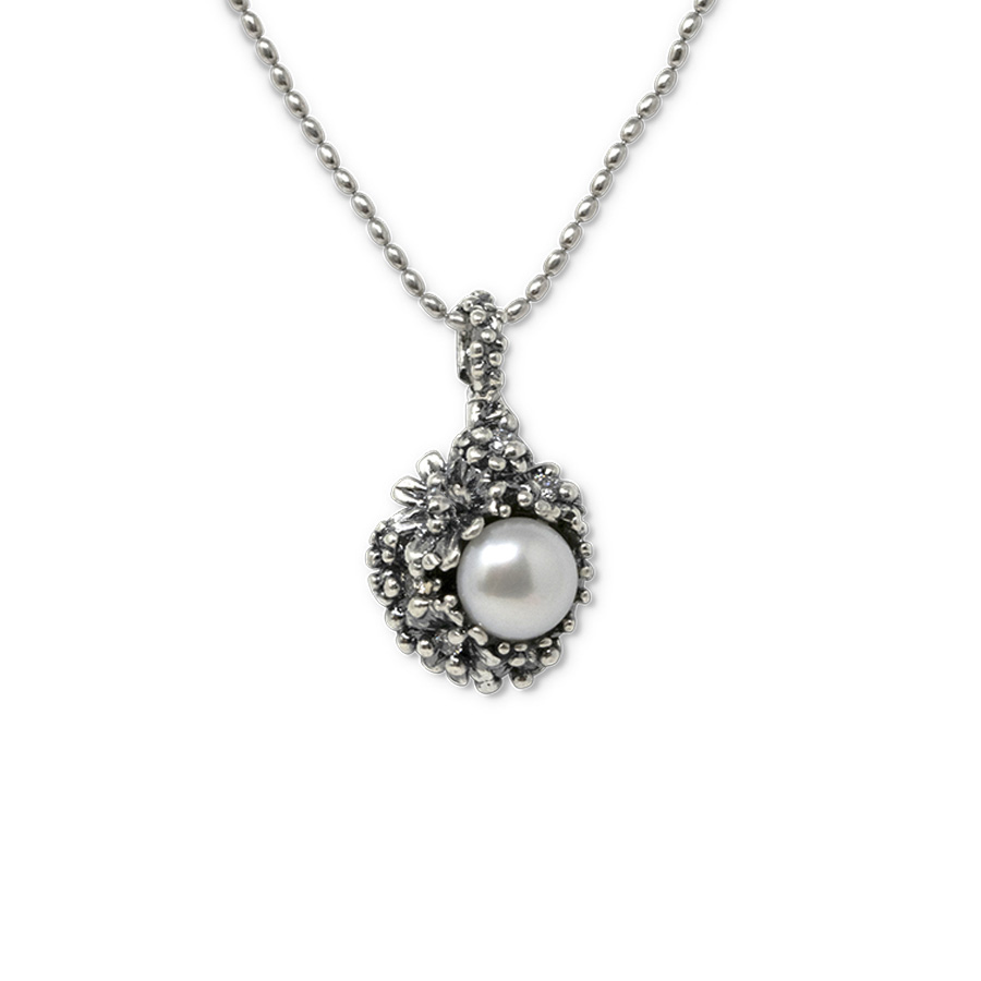 Collana Primule D'Argento Prm02-Perla