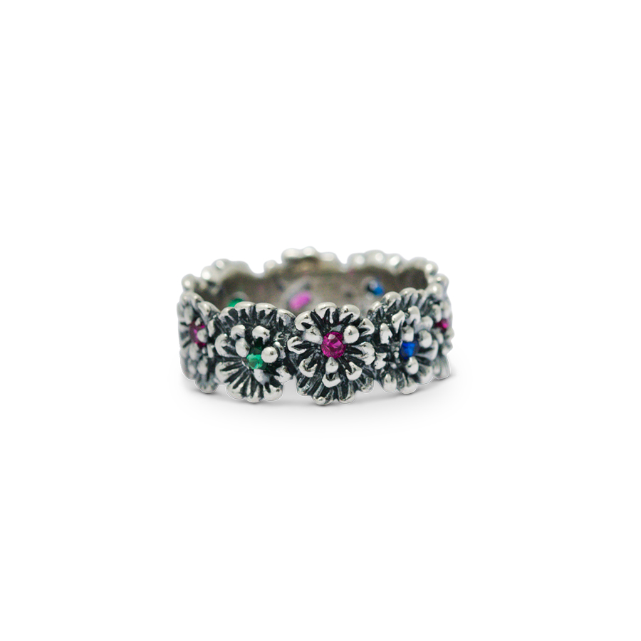 Anello Primule D'Argento AnPrm14