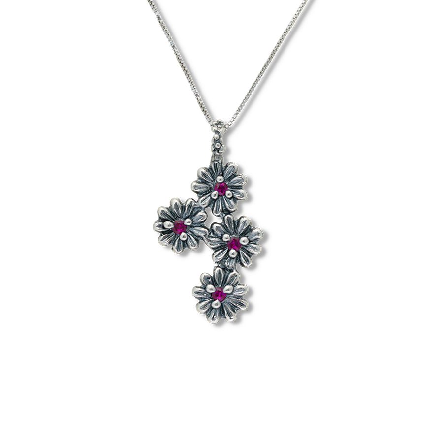 Collana Primule D'Argento Prm15